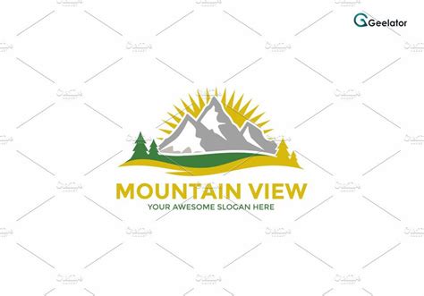 Mountain View Logo Template | Logo templates, Mountain view, ? logo