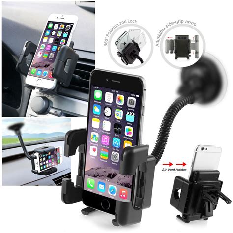 Insten Car Windshield Cell Phone Holder Car Mount For iPhone 11 / 11 Pro / 11 Pro Max XS X 8 7 ...