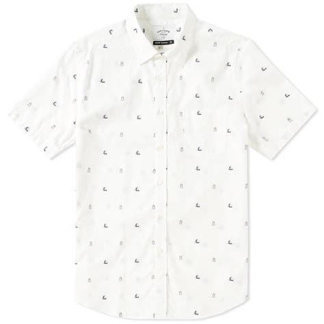 Portuguese Flannel Short Sleeve Farol Print Shirt White | END. (US)