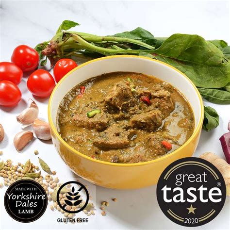 Lamb & Spinach Curry – UK's #1 Indian Meals. Slow-Cooked, Freshly Frozen & Delivered.