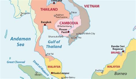 Which Countries Border The Gulf Of Thailand? - WorldAtlas.com