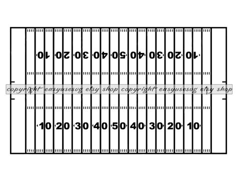 Football Field SVG DXF Png Clipart Silhouette Cut File - Etsy