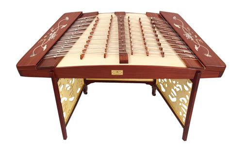 Buy Concert Grade Sandalwood Yangqin Instrument Chinese Hammered Dulcimer 405 Type with Accessories