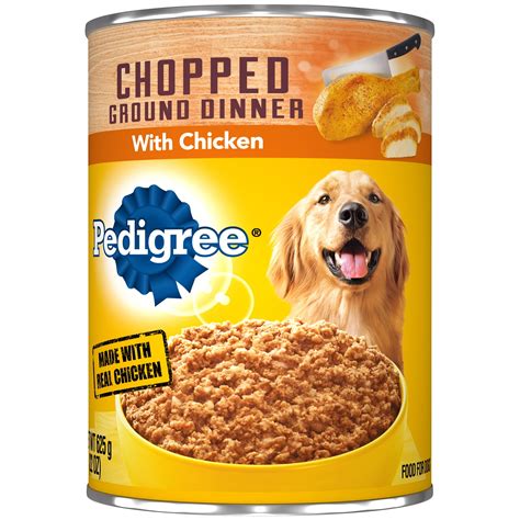 Pedigree Chopped Ground Dinner With Chicken Adult Canned Wet Dog Food, 22 oz. Can - Walmart.com ...