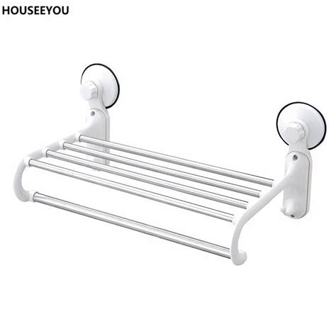 Holder Towel Suction Cup Towel Rack Stainless Steel Bath Towel Rack ...