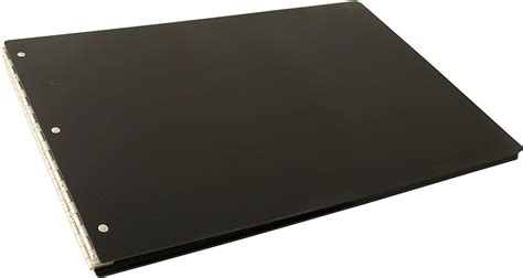 11x17 Screw Post Binder Acrylic Panel with Fixed Posts Black | 11x17 binder, 11x17, Acrylic panels