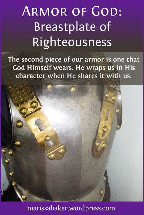 Breastplate of Righteousness | Righteousness, Armor of god, Spiritual armor