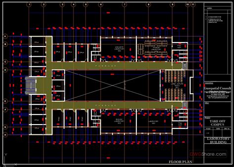 Laboratory Building Block Design Plan AutoCAD File DWG (1) - Free Cad Blocks, download DWG ...