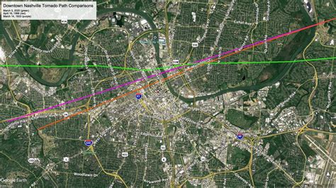 Downtown Nashville tornadoes: Comparison of March 3, 2020 vs April 16 ...