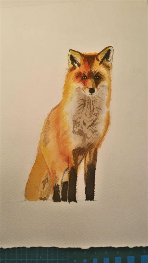 Fox Painting Watercolor at PaintingValley.com | Explore collection of ...