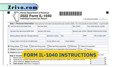 Form IL-1040 Instructions 2023 - 2024