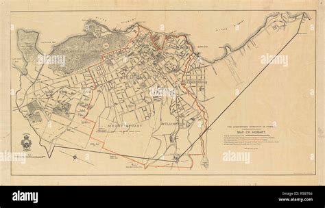 1910s hobart map hi-res stock photography and images - Alamy