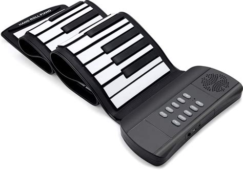 Amazon.com: Lujex 61 Keys Roll Up Piano keyboard piano Upgraded Portable Rechargeable Electronic ...