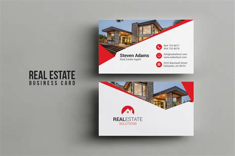 Real Estate Business Card ~ Business Card Templates ~ Creative Market