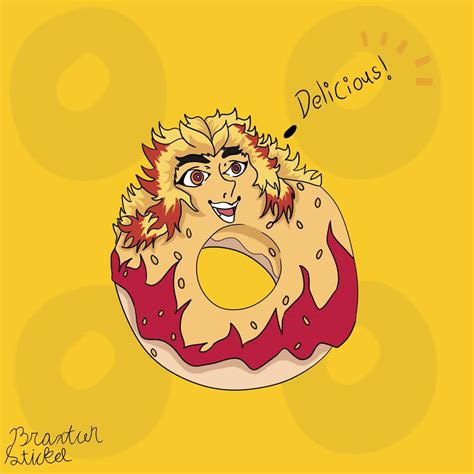 Rengoku Donut by braxtonstickel on DeviantArt