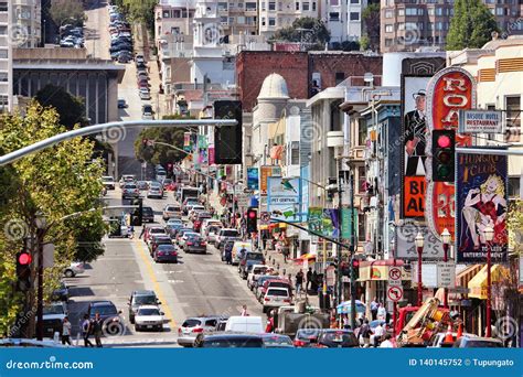 Broadway, San Francisco editorial photography. Image of broadway ...