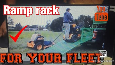 HOW THE RAMP RACK WORKS FOR YOUR LAWN TRUCKS - YouTube