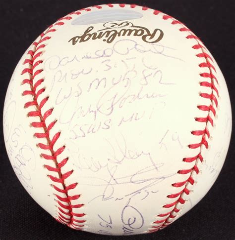 World Series MVPs Multi-Signed Official 2000 World Series Baseball with (16) Signatures ...