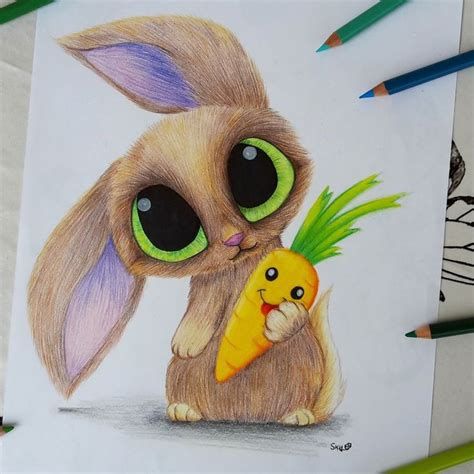 Bun bun by SkyKristal | Cute drawings, Kawaii drawings, Animal drawings