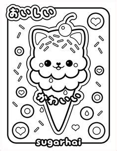 Free printable coloring page. Visit sugarhai.com to download the hi-res image. Pusheen Coloring ...