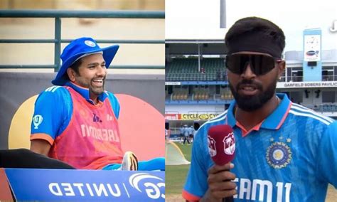 Hardik Pandya Sends A Message To Rohit Sharma About His Bowling In Preparation For World Cup ...