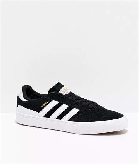 adidas Busenitz Black, White & Gum Vulcanized Shoes | Zumiez