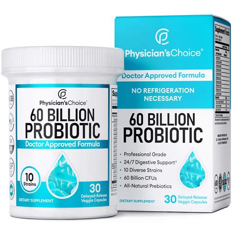 Physician's Choice 60 Billion Probiotics Delayed-Release Veggie ...