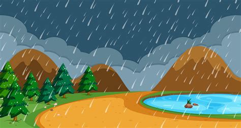 Rainy Day Cartoon Clip Art