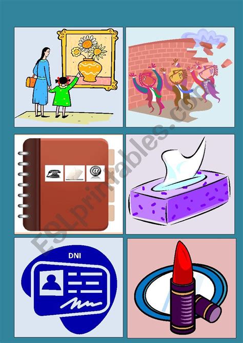 COMMON OBJECTS FLASHCARDS - ESL worksheet by Teresa7