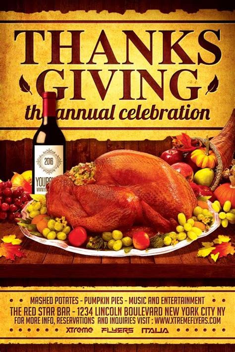 Thanksgiving Celebration Flyer Template – XtremeFlyers