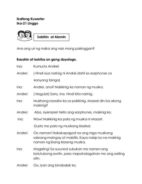 Halimbawa Ng Diyalogo Example - Ng Halimbawa 2021