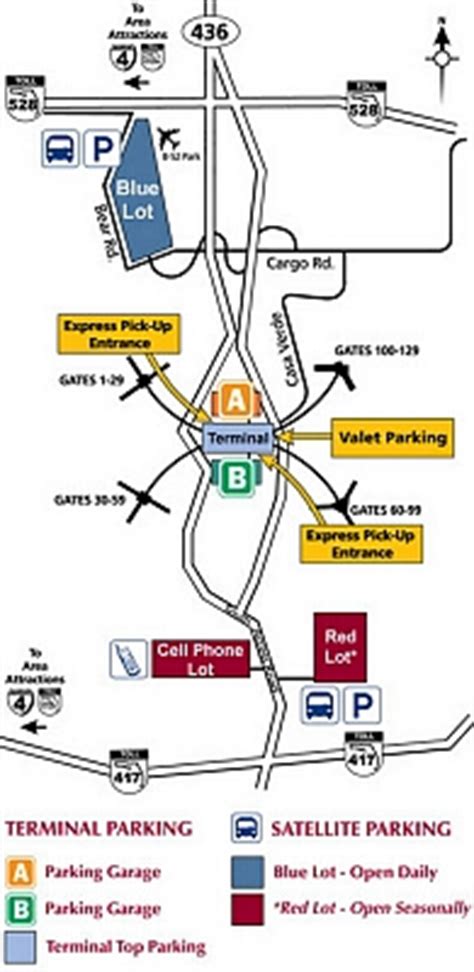 Airport Parking Maps For Oakland, OHARE, Oklahoma City, Ontario, Orlando