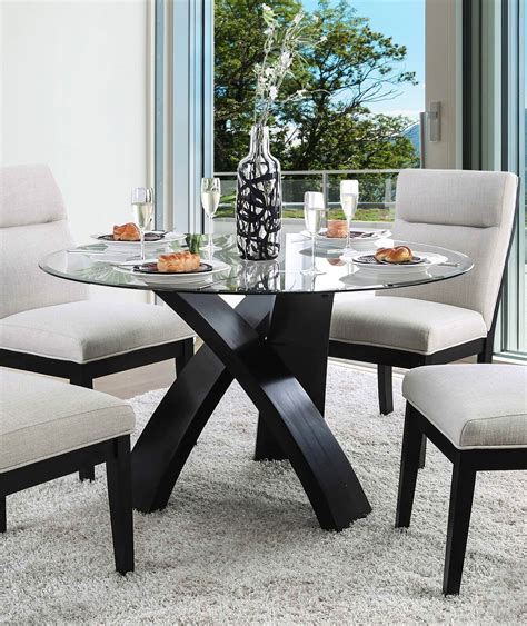 Round Glass Dining Tables | Foter