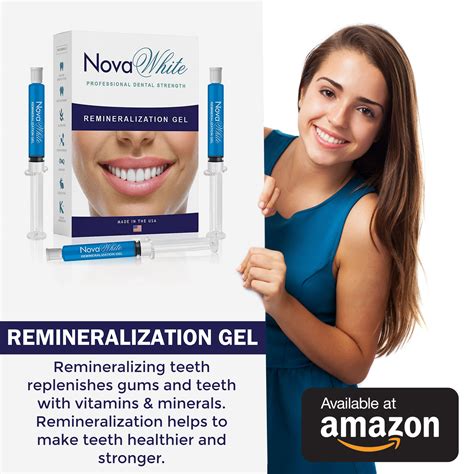 NovaWhite Remineralization Gel – (2) Extra Large Syringes, 2 Mouth Trays, Reduces Teeth ...