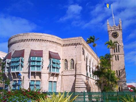 The west wing of the Barbados parliament houses the Barbados Museum of ...