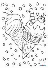 Ice Cream Coloring Pages For Kids Printable sketch template
