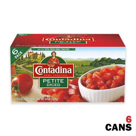 6pk Contadina Petite Diced Tomatoes 5oz - Hy-Vee Deals