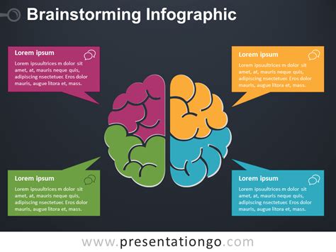 Brainstorming Infographic for PowerPoint - PresentationGo