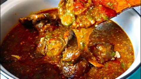 Let’s cookout the Best Okro Stew Recipe that can last for days! Authentic Restaurant Okro stew ...