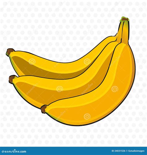 Bunch of bananas cartoon stock vector. Illustration of food - 24031526