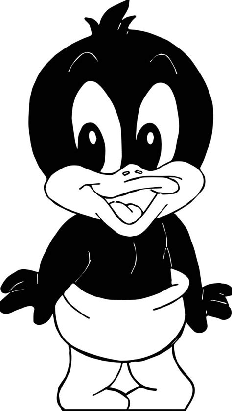 Warner Bros Baby Looney Tunes Happy Duck Coloring Page - Wecoloringpage.com