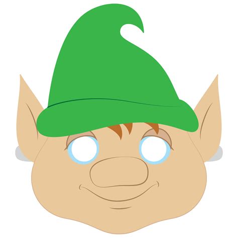 Elf Mask Template | Free Printable Papercraft Templates