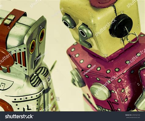 Two Robot Toys Talk Stock Photo 239742133 : Shutterstock