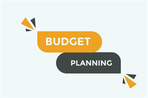 Budget planning button web banner templates. Vector Illustration ...