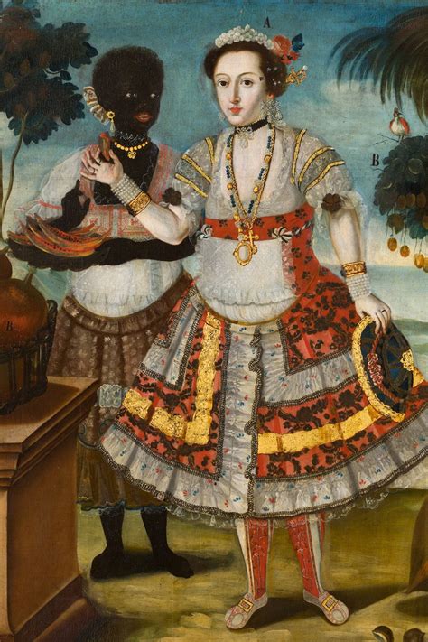 Vicente Albán, Noble Woman with Her Black Slave (Sra. principal con su negra esclava) (detail ...