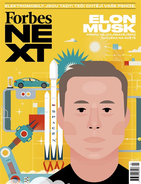Elon Musk & SpaceX Falcon in flat illustration style on this cover of ...