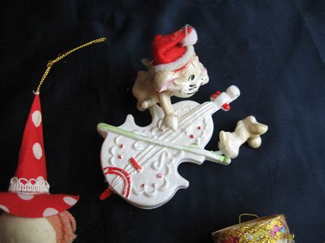 Vintage Japan christmas ornaments spun cotton Japanese | Etsy