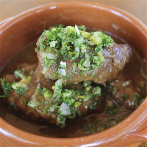 Italian pig cheeks with gremolata - Recipe - Italian Notes