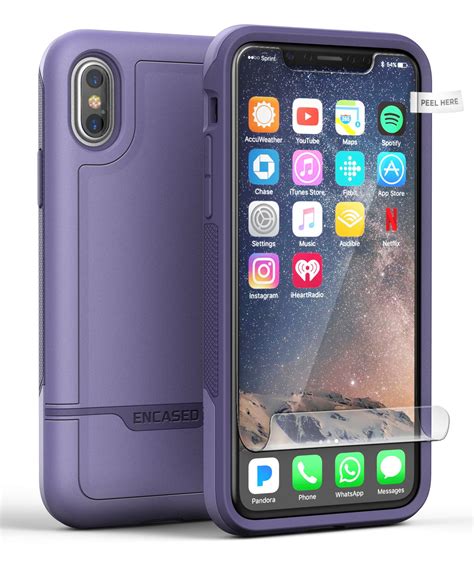 iPhone X Rebel Case Purple - Encased