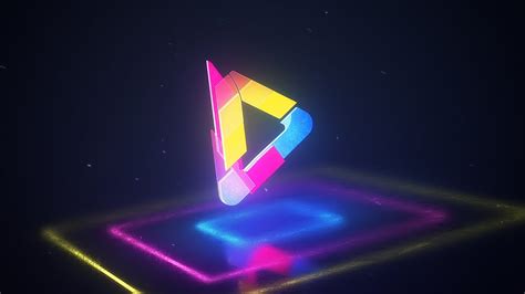 Colorful Hologram Logo Reveal | Intro Template - YouTube